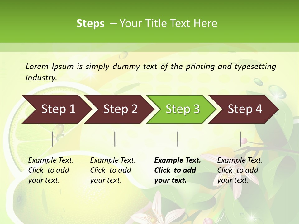 Health Summer Flowers PowerPoint Template