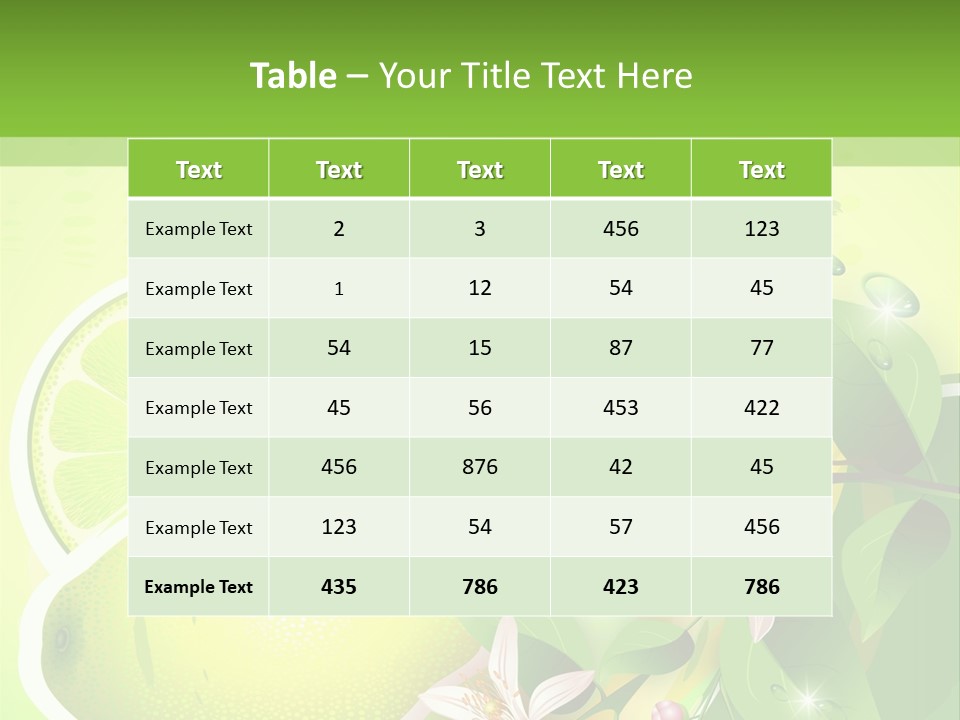 Health Summer Flowers PowerPoint Template