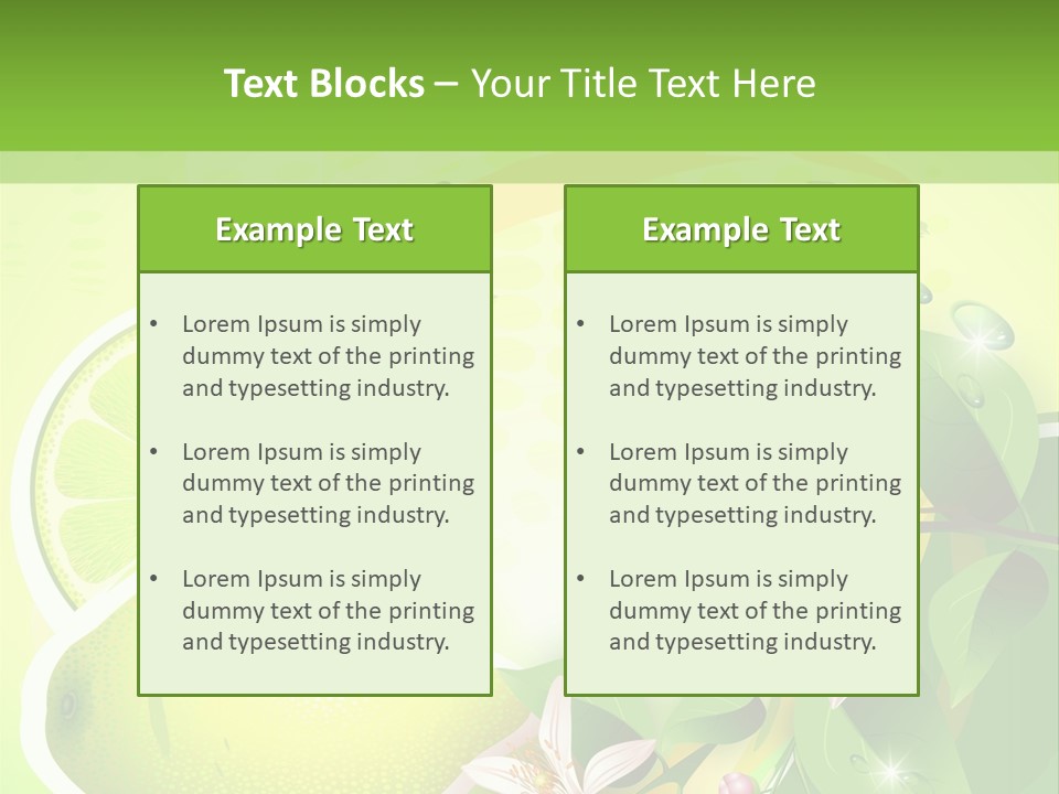 Health Summer Flowers PowerPoint Template