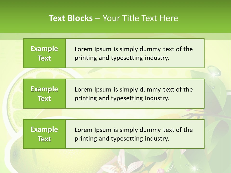 Health Summer Flowers PowerPoint Template