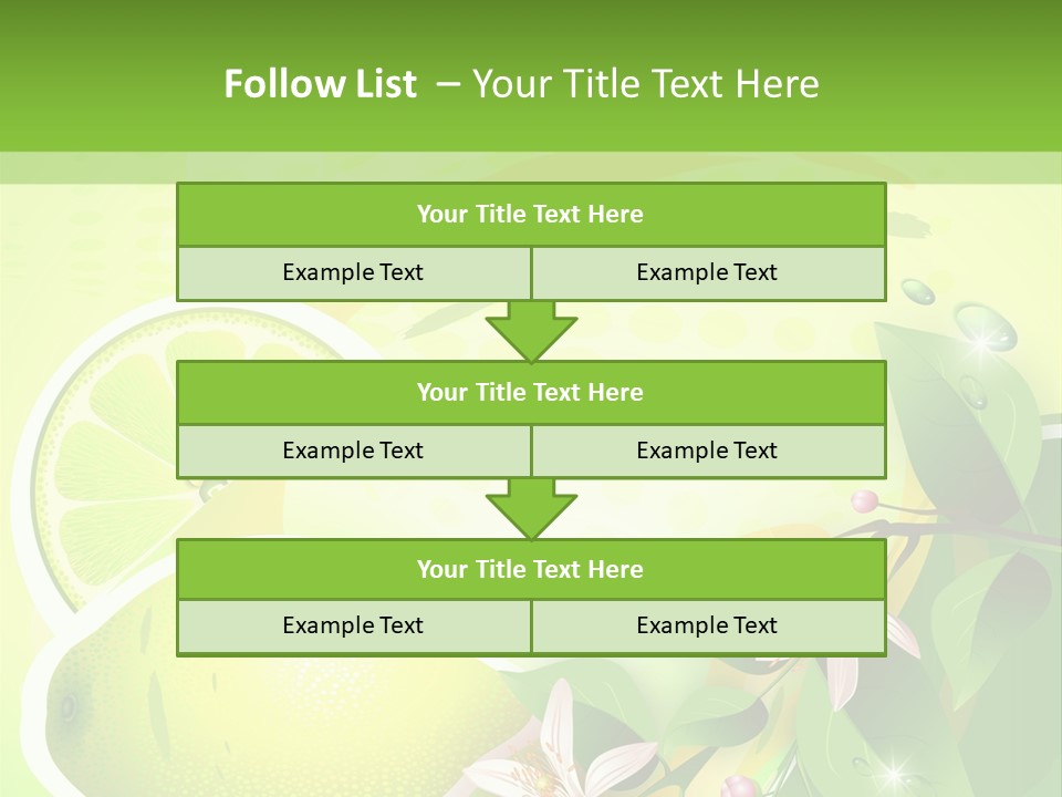 Health Summer Flowers PowerPoint Template