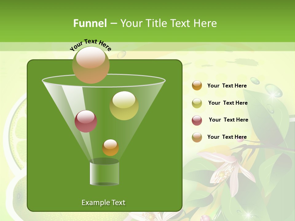 Health Summer Flowers PowerPoint Template