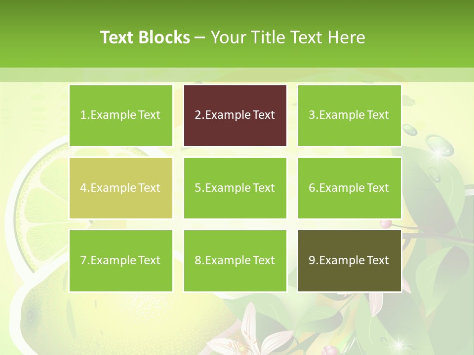 Health Summer Flowers PowerPoint Template