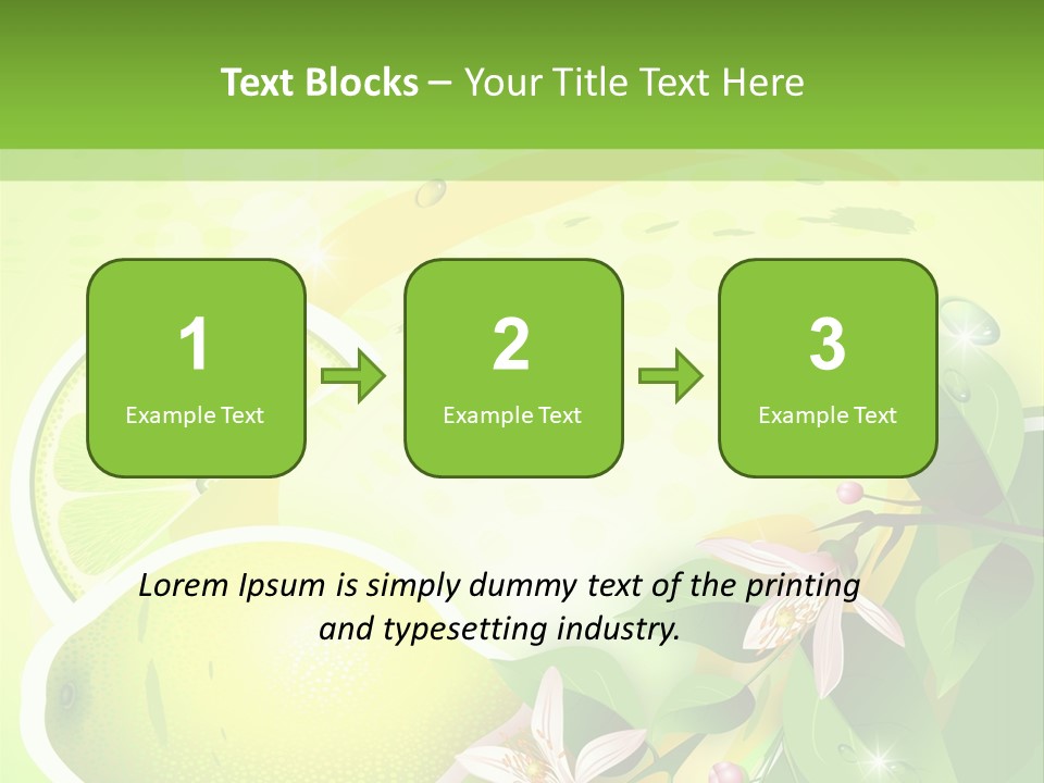 Health Summer Flowers PowerPoint Template