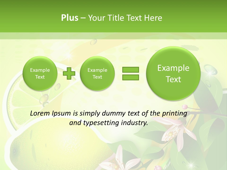 Health Summer Flowers PowerPoint Template