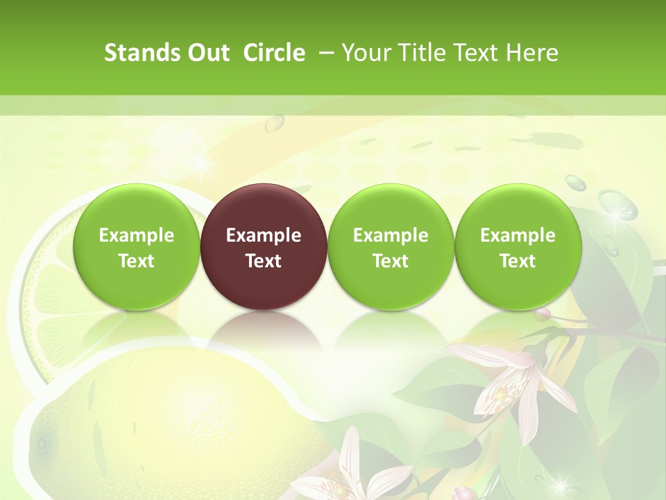 Health Summer Flowers PowerPoint Template