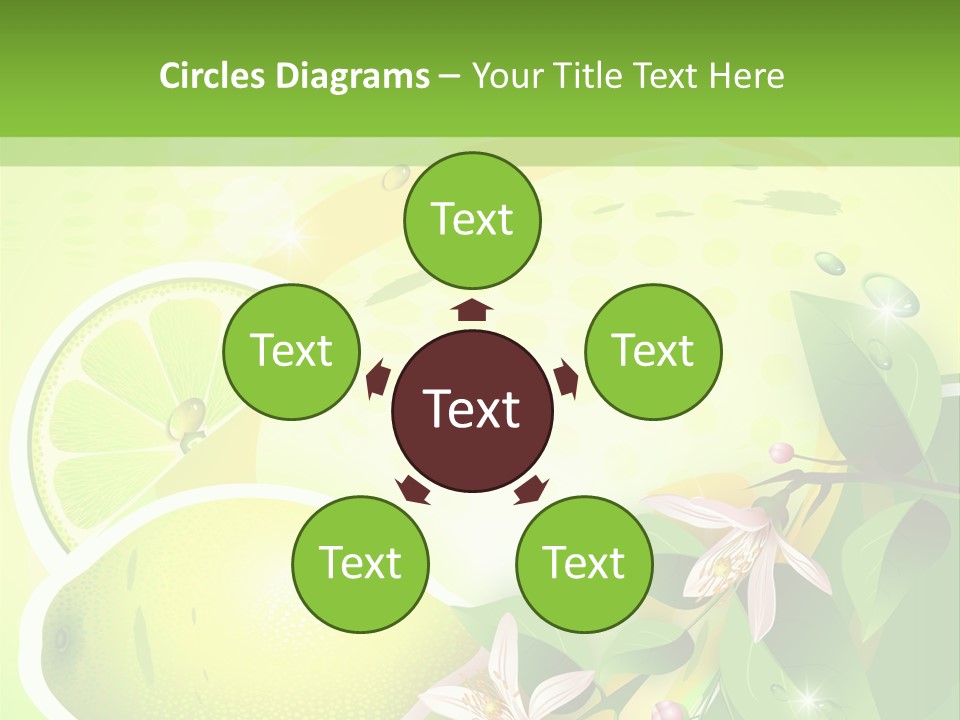 Health Summer Flowers PowerPoint Template