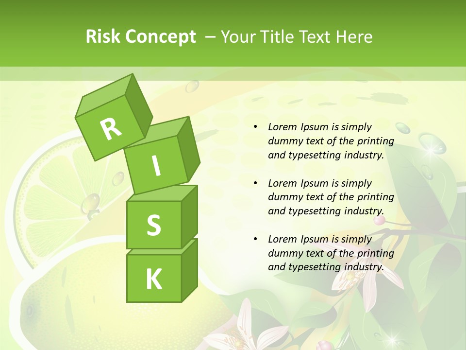 Health Summer Flowers PowerPoint Template