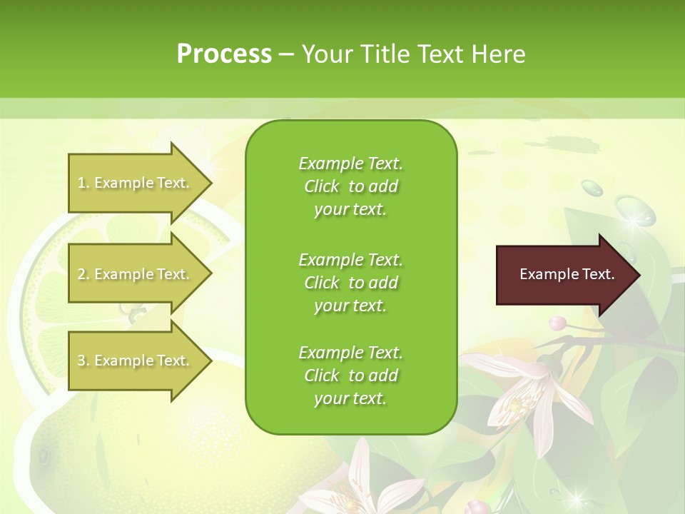 Health Summer Flowers PowerPoint Template
