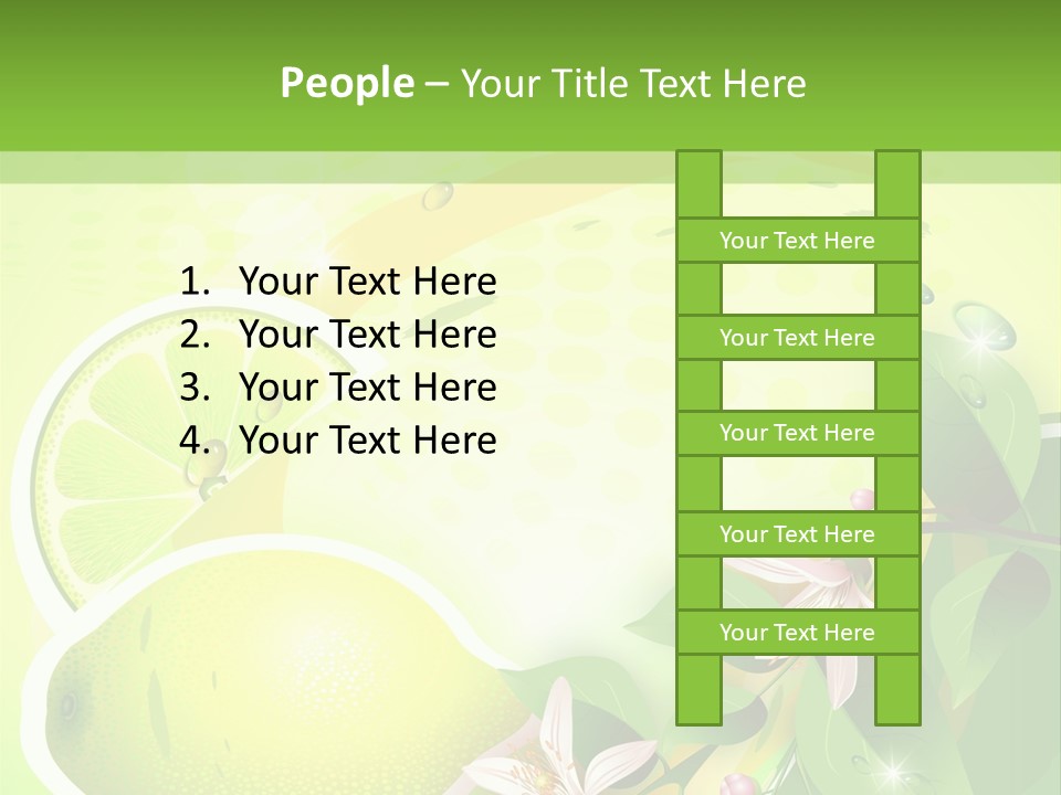 Health Summer Flowers PowerPoint Template