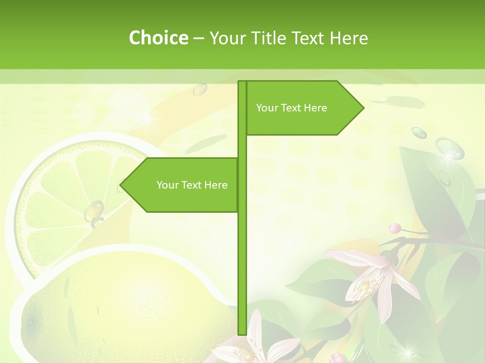 Health Summer Flowers PowerPoint Template