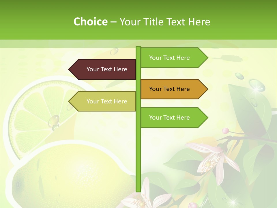 Health Summer Flowers PowerPoint Template