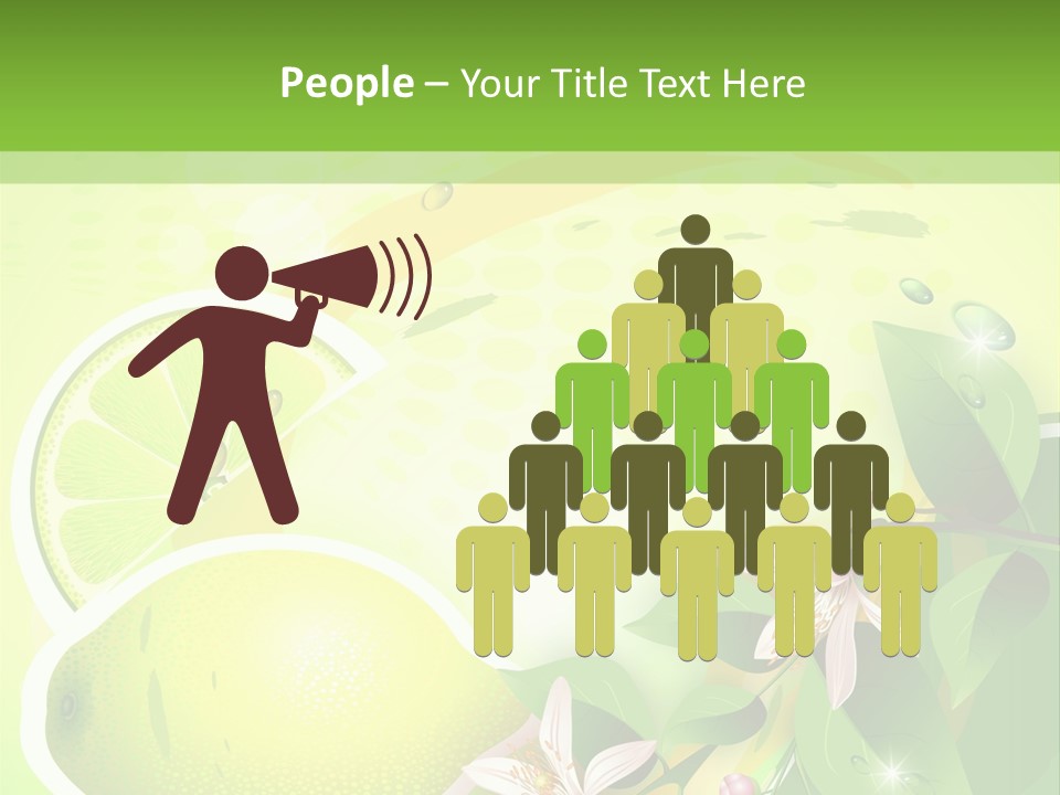 Health Summer Flowers PowerPoint Template