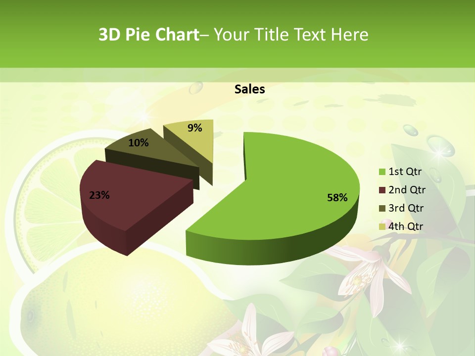 Health Summer Flowers PowerPoint Template