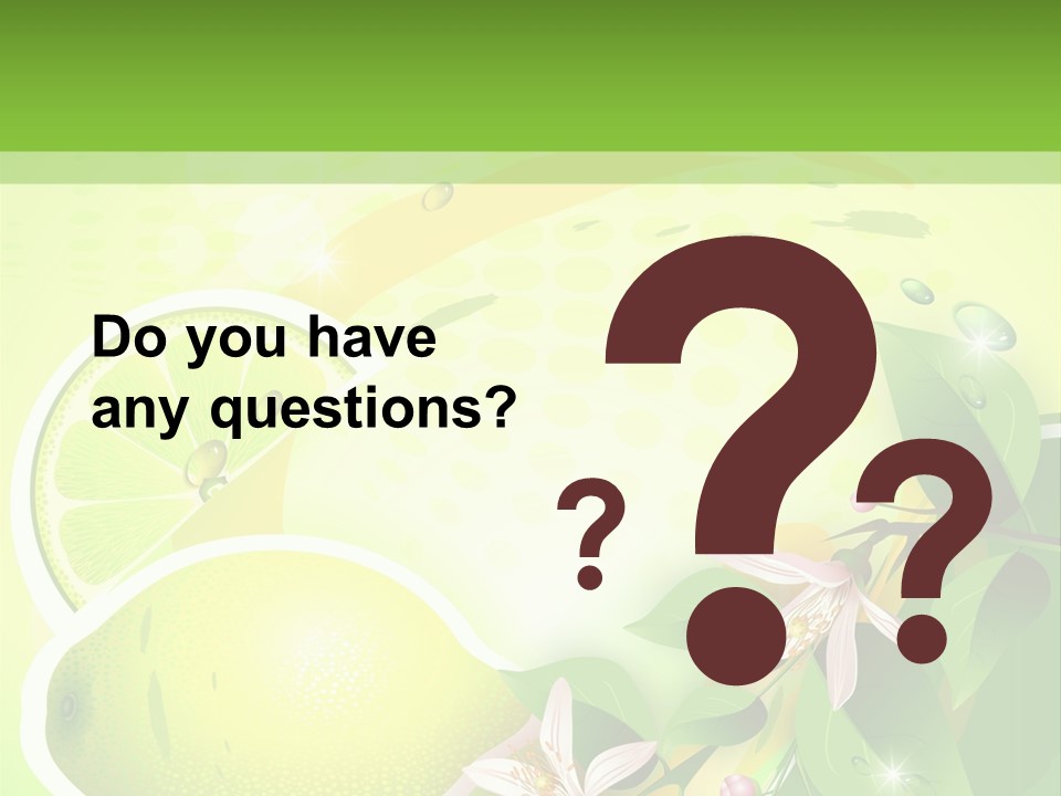 Health Summer Flowers PowerPoint Template