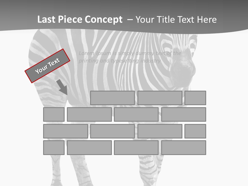 Beauty Zebra Mammal PowerPoint Template