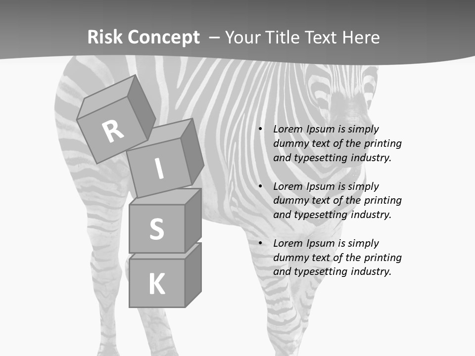 Beauty Zebra Mammal PowerPoint Template