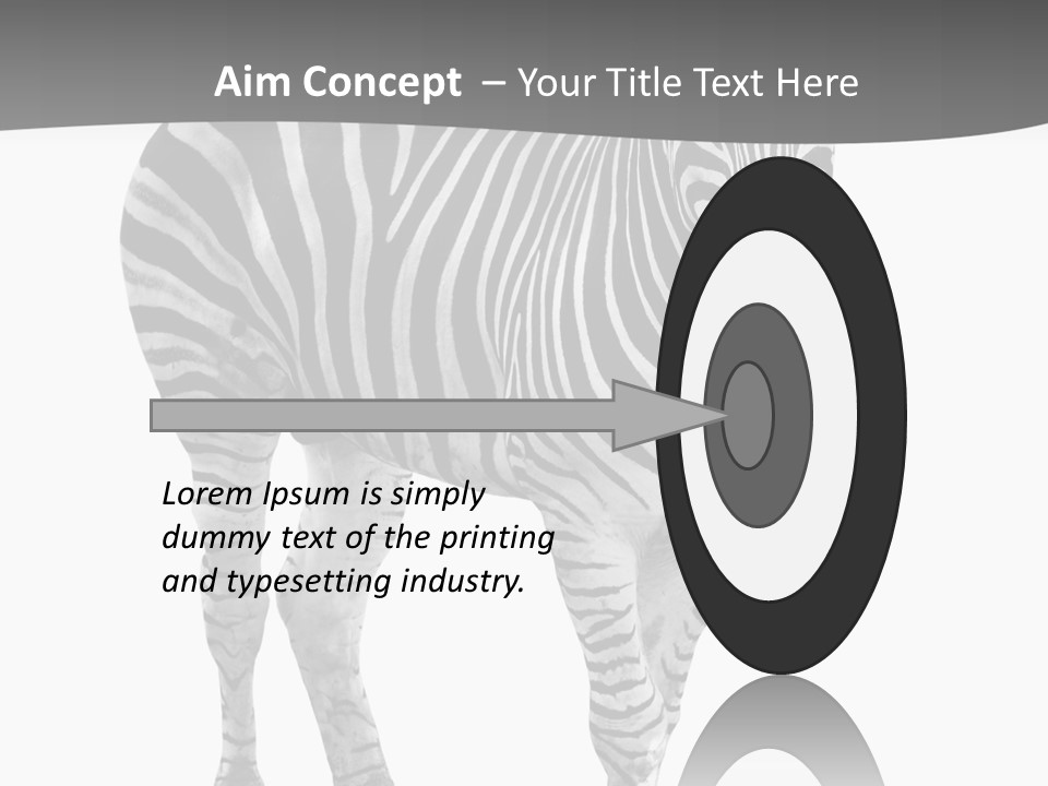 Beauty Zebra Mammal PowerPoint Template