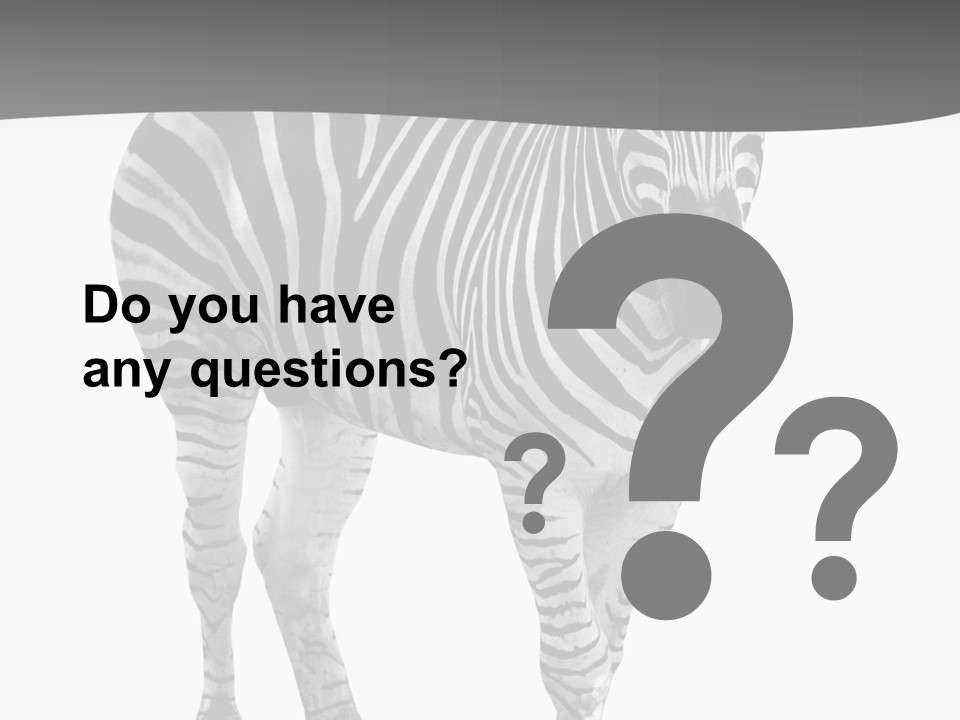 Beauty Zebra Mammal PowerPoint Template