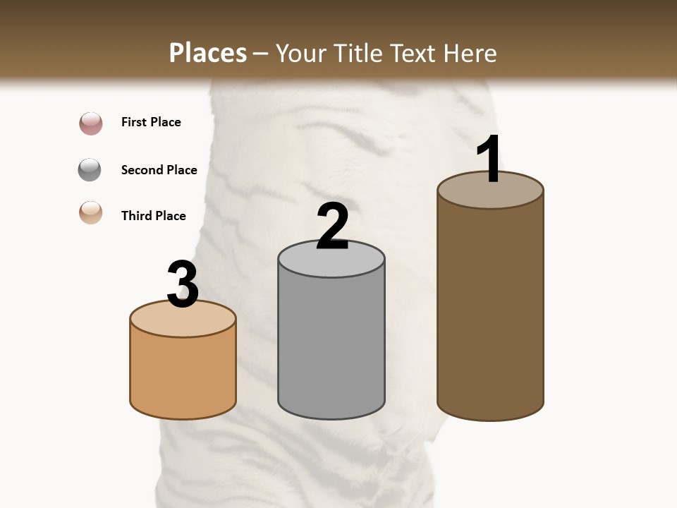 Striped Fang Creature PowerPoint Template