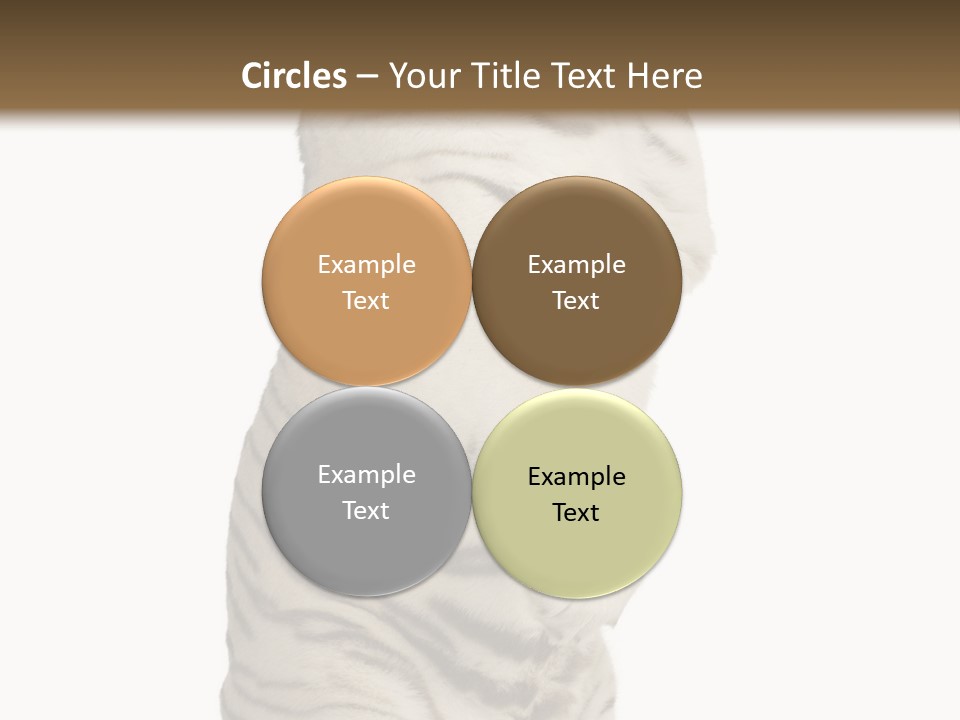 Striped Fang Creature PowerPoint Template