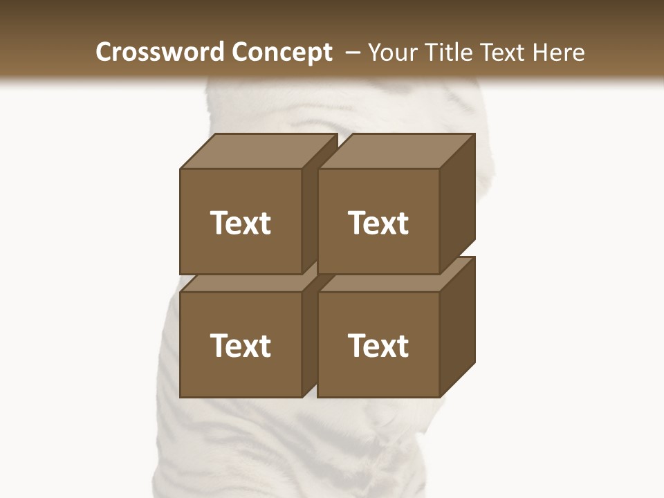 Striped Fang Creature PowerPoint Template