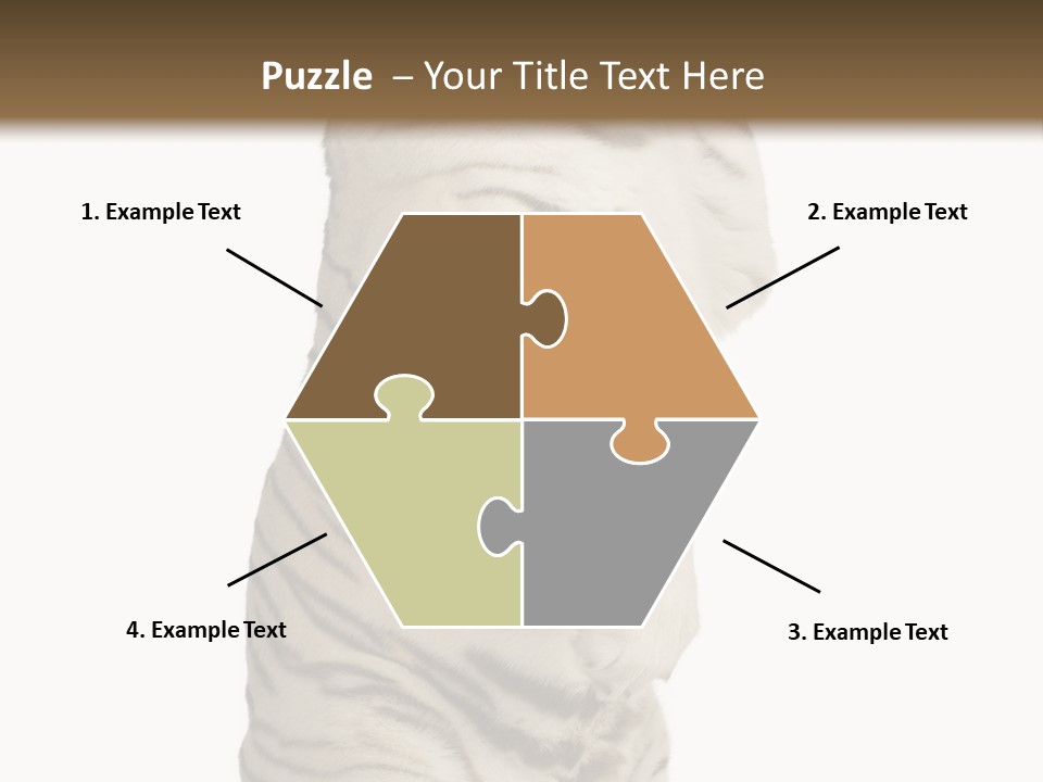 Striped Fang Creature PowerPoint Template