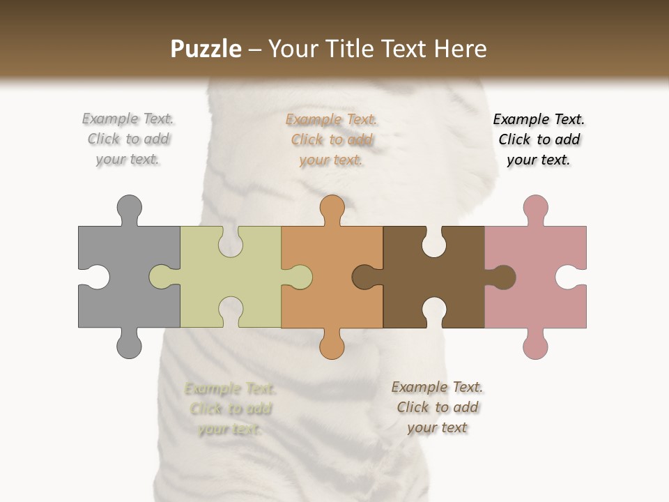 Striped Fang Creature PowerPoint Template