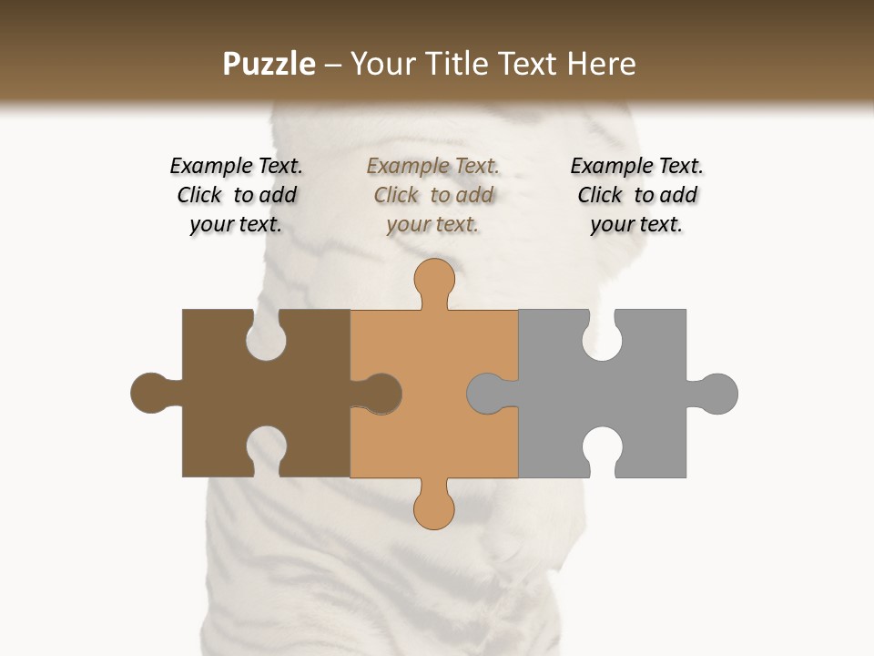 Striped Fang Creature PowerPoint Template