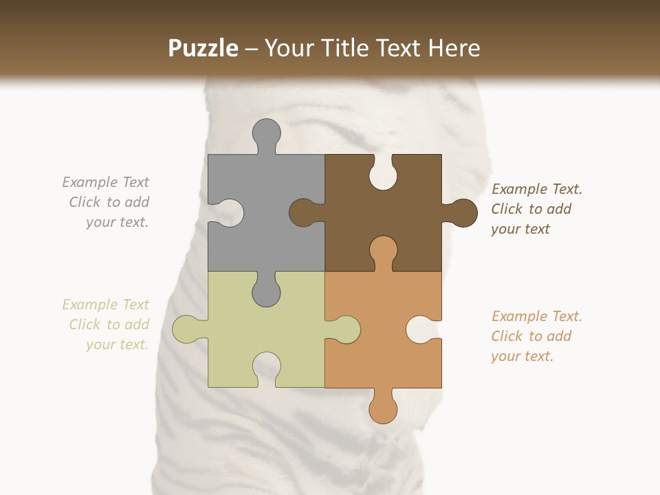 Striped Fang Creature PowerPoint Template