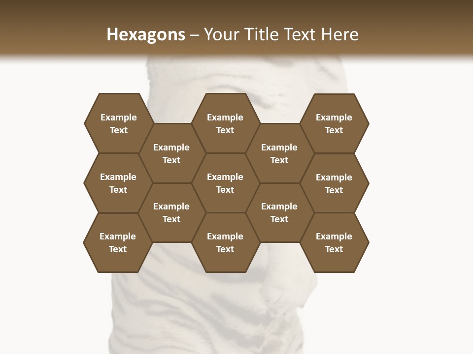 Striped Fang Creature PowerPoint Template