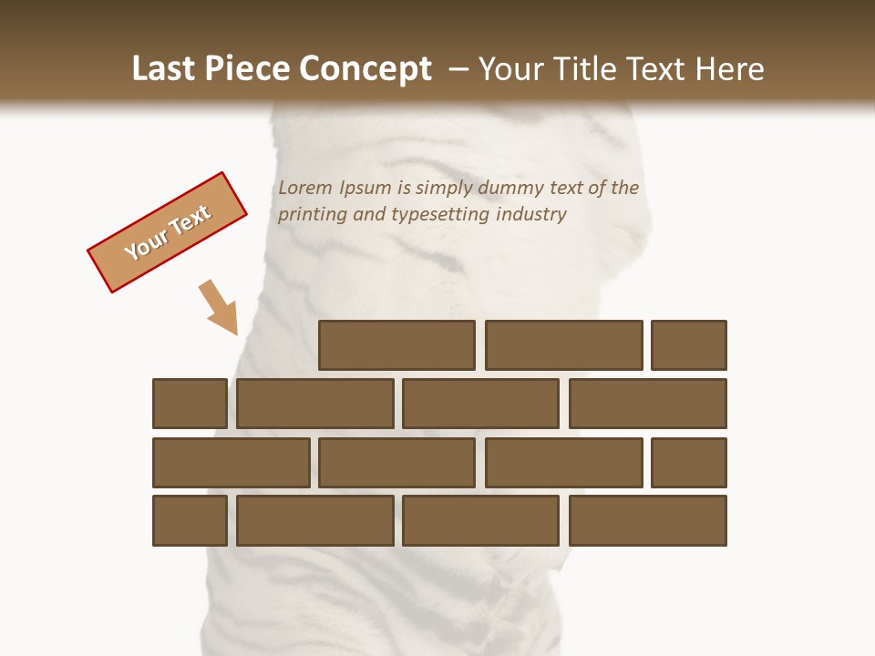 Striped Fang Creature PowerPoint Template