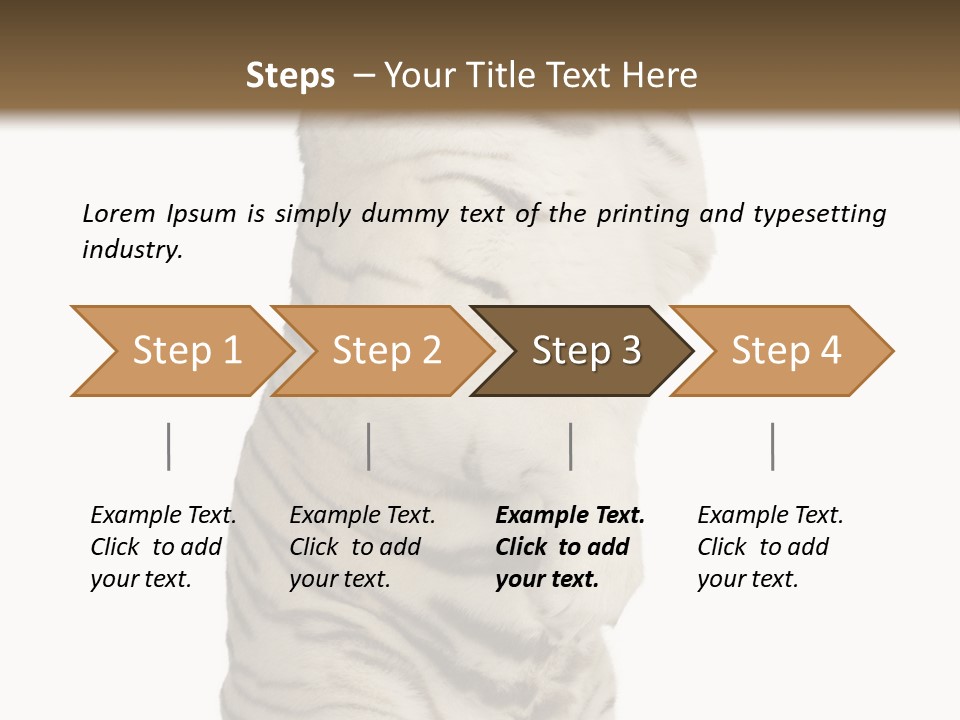 Striped Fang Creature PowerPoint Template