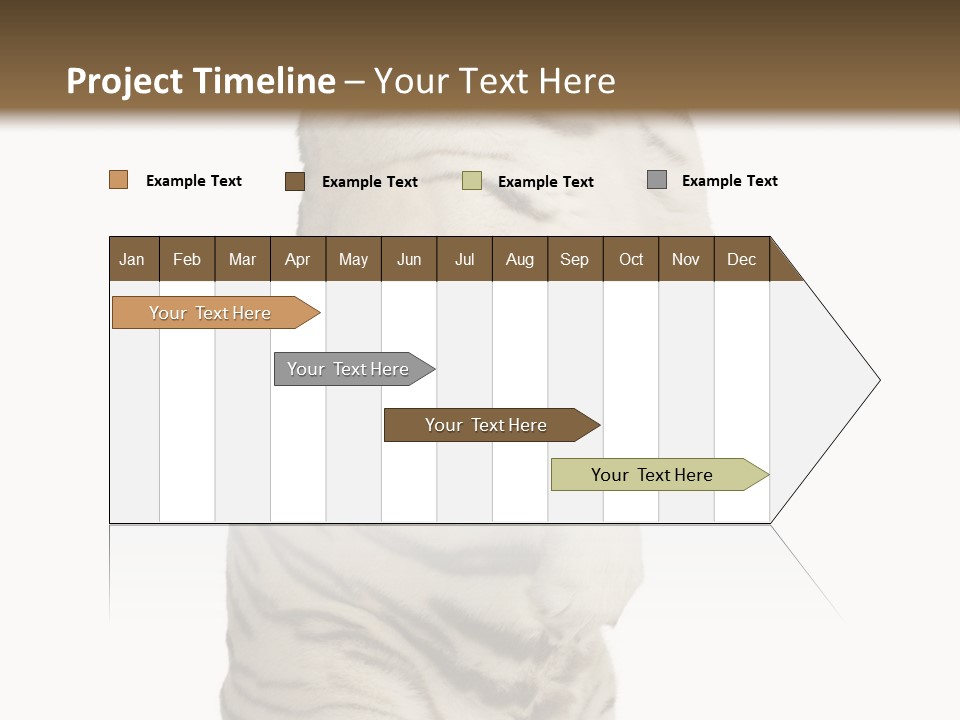 Striped Fang Creature PowerPoint Template