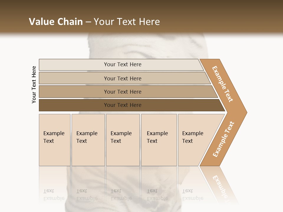 Striped Fang Creature PowerPoint Template