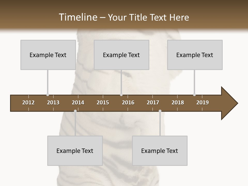 Striped Fang Creature PowerPoint Template