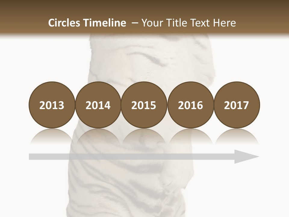 Striped Fang Creature PowerPoint Template