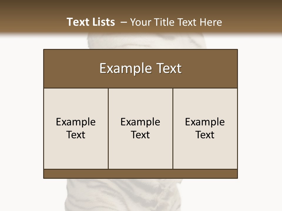 Striped Fang Creature PowerPoint Template