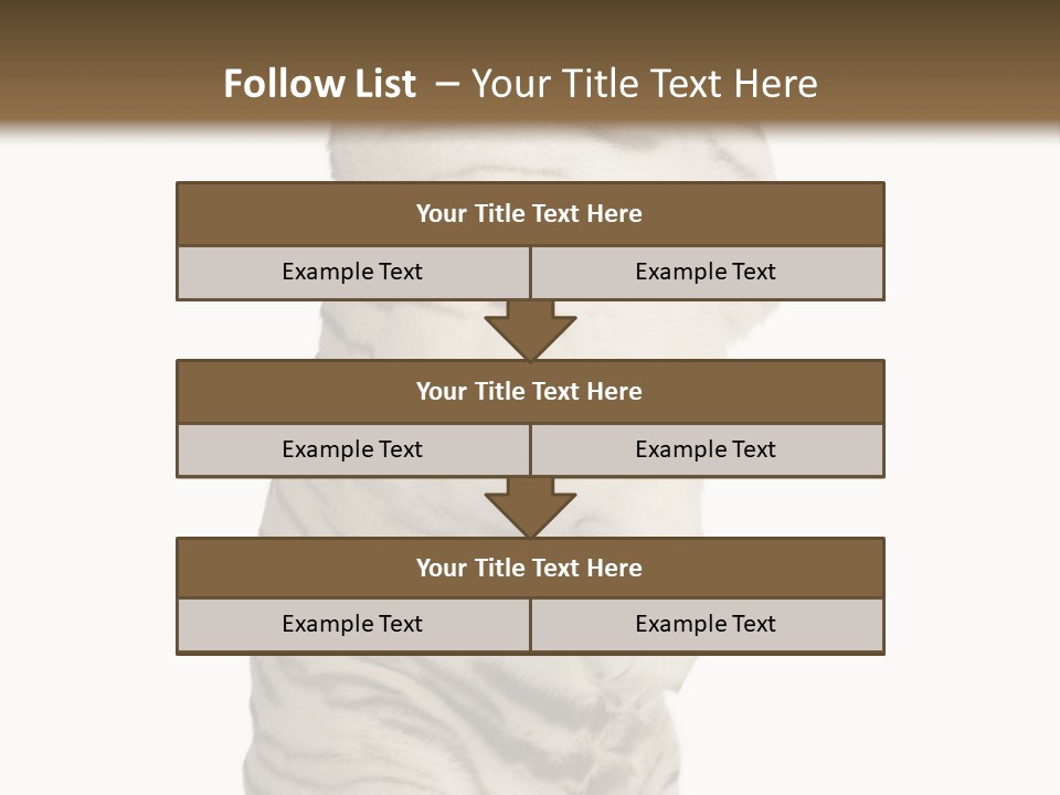 Striped Fang Creature PowerPoint Template