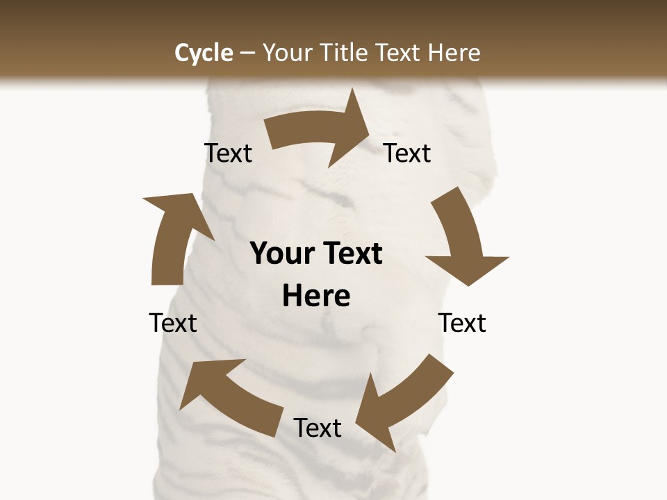 Striped Fang Creature PowerPoint Template