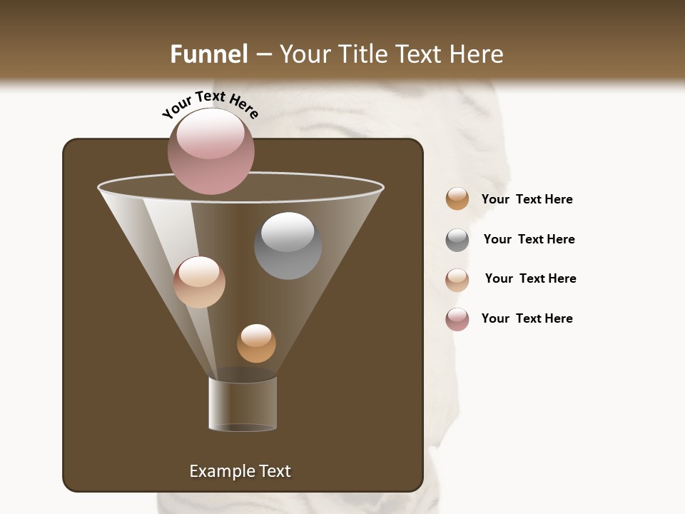 Striped Fang Creature PowerPoint Template