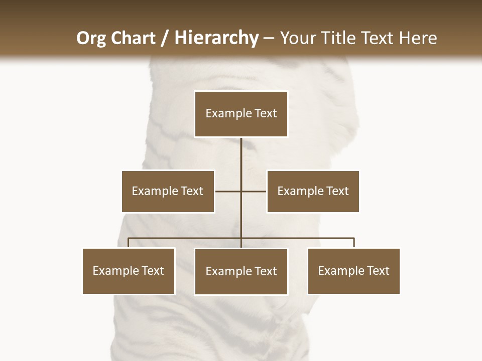 Striped Fang Creature PowerPoint Template