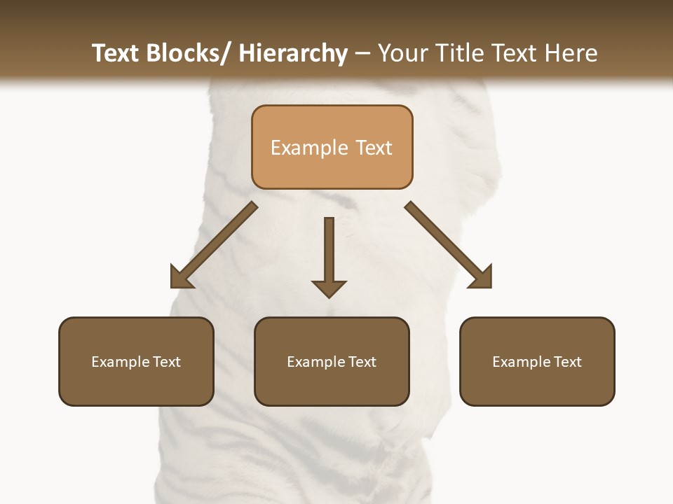 Striped Fang Creature PowerPoint Template