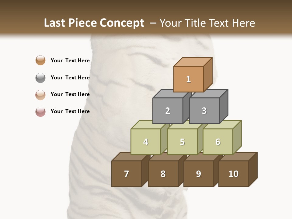 Striped Fang Creature PowerPoint Template