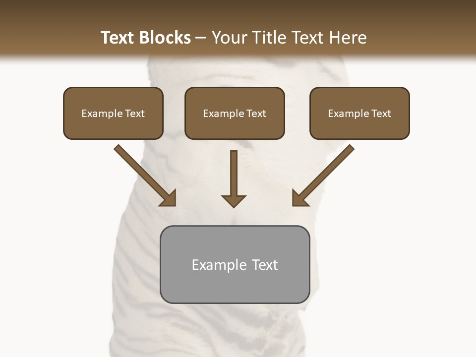 Striped Fang Creature PowerPoint Template