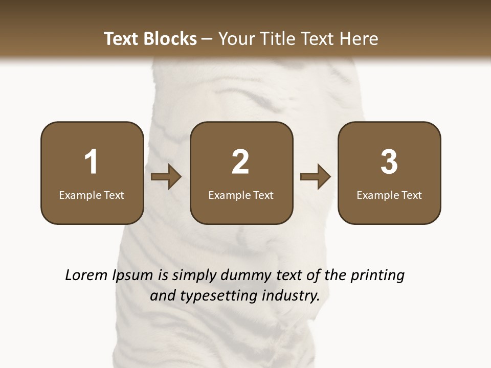 Striped Fang Creature PowerPoint Template