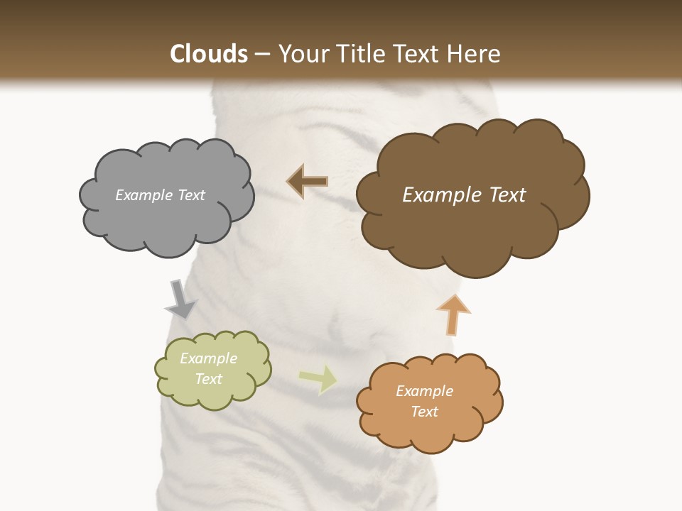Striped Fang Creature PowerPoint Template