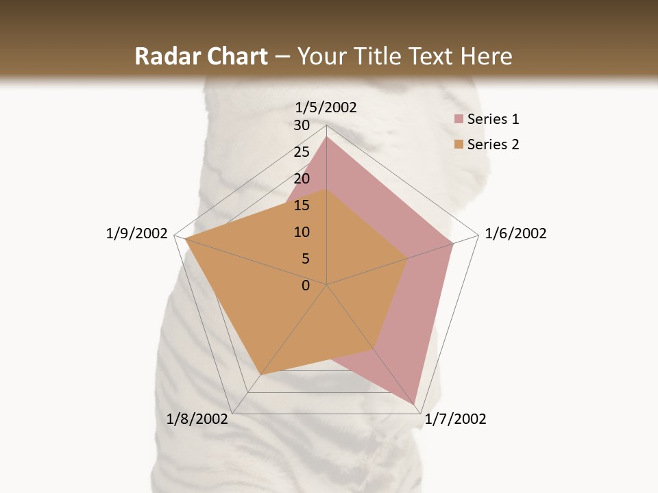 Striped Fang Creature PowerPoint Template