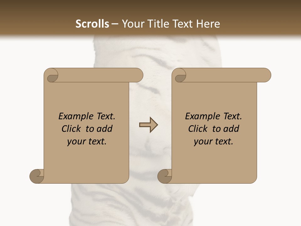 Striped Fang Creature PowerPoint Template