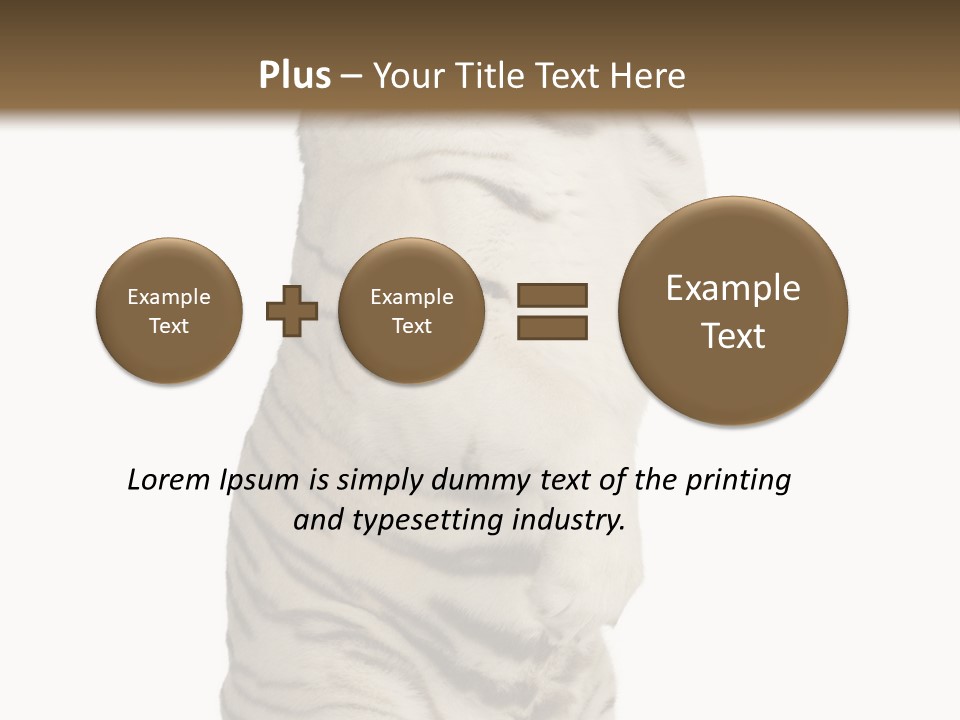 Striped Fang Creature PowerPoint Template